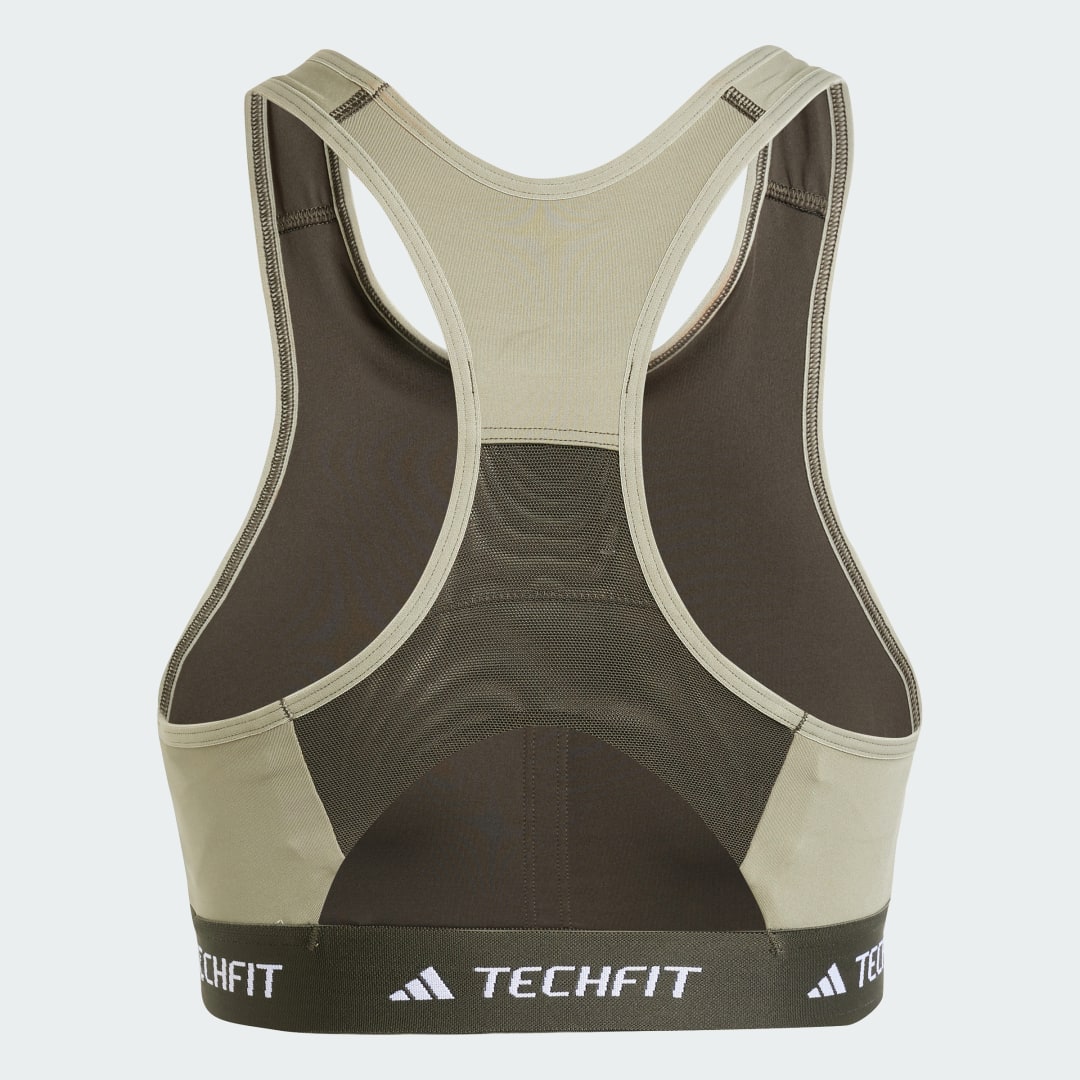 Adidas TECHFIT Medium-Support High-Neck Colorblock Beha