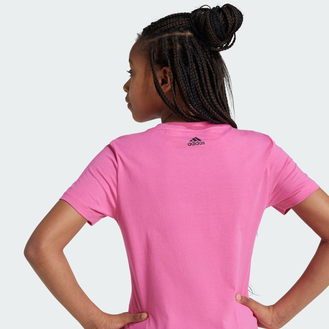 Adidas Essentials Linear Logo Katoenen Slim-Fit T-shirt