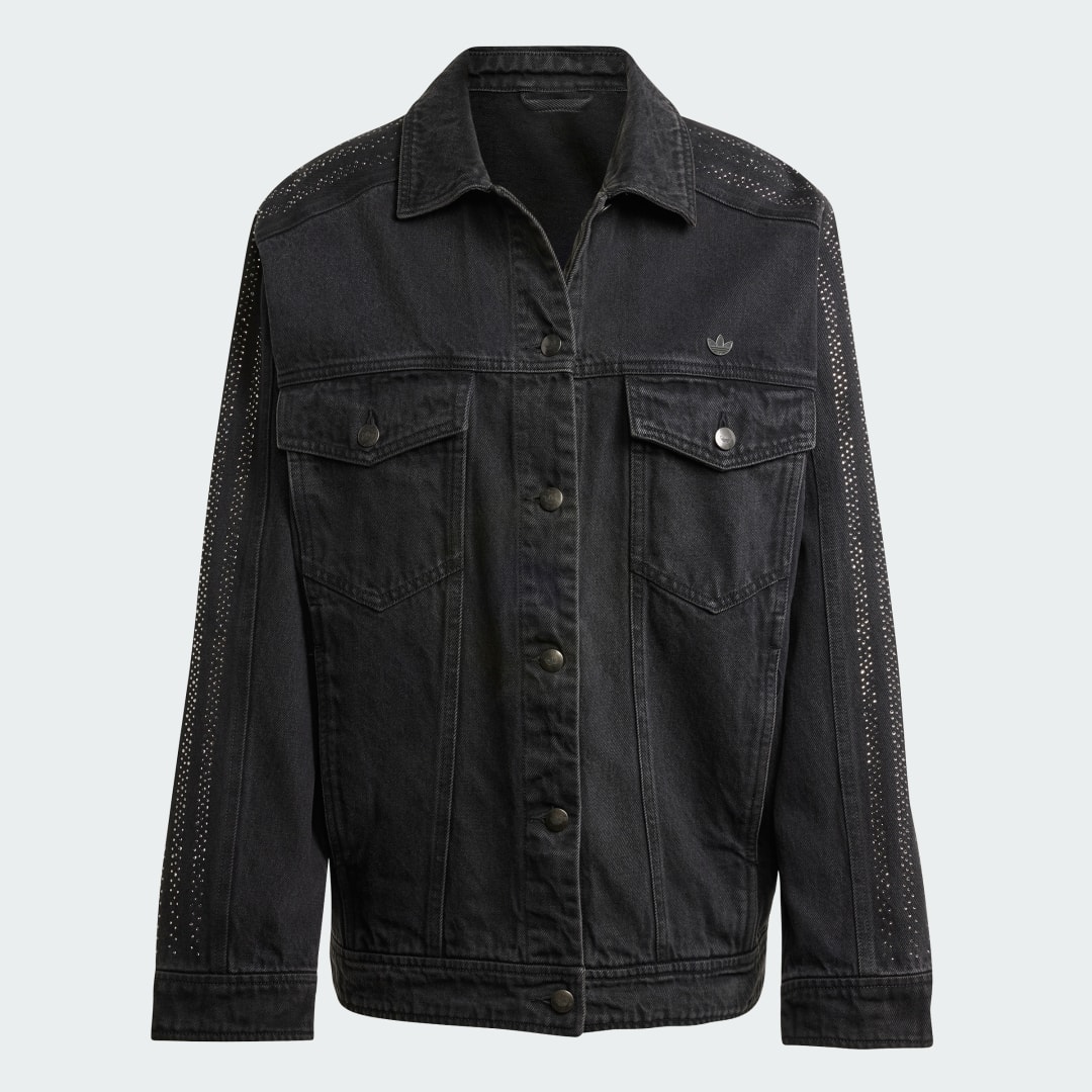 Adidas Rhinestone Denim Jacket