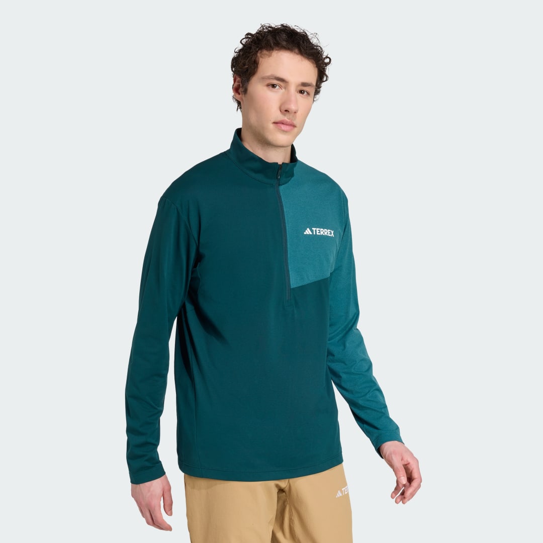 Adidas Terrex Multi Climacool Longsleeve met Halflange Rits