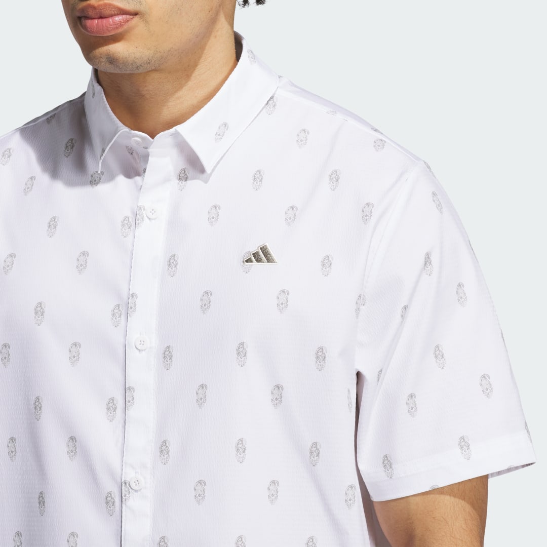 Adidas Go-to Resort Button Down Polo Shirt