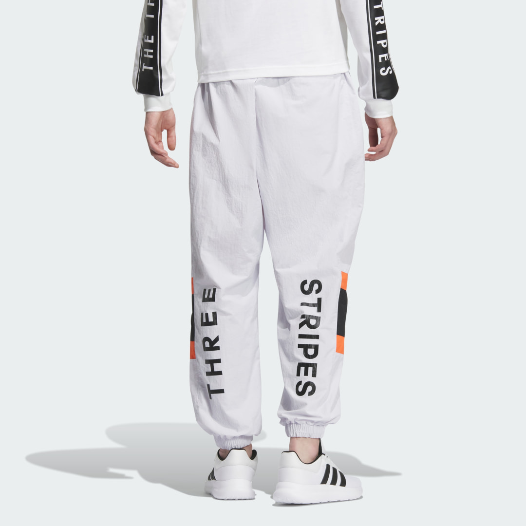 Wording Pack Loose Fit Mesh Lined Woven Elastic Hem Joggers - vue 6