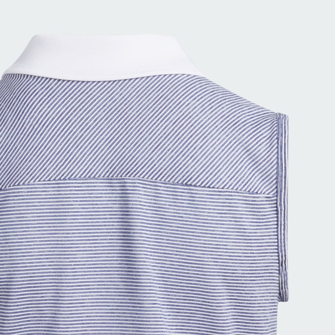 Adidas Ottoman Striped Sleeveless Polo Shirt Kids