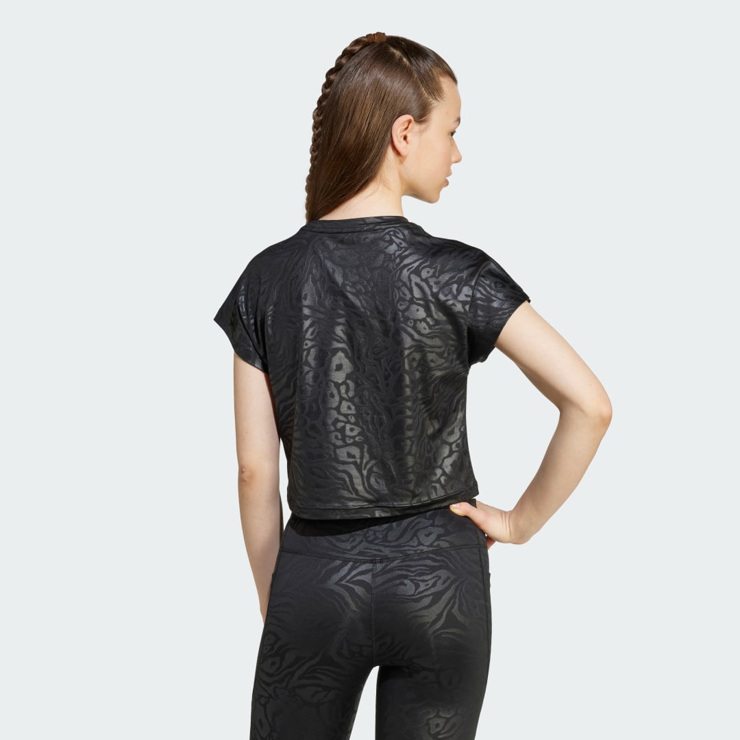 Thumbnail - All Sports Animal Print Crop-Shirt für Kinder und Teens