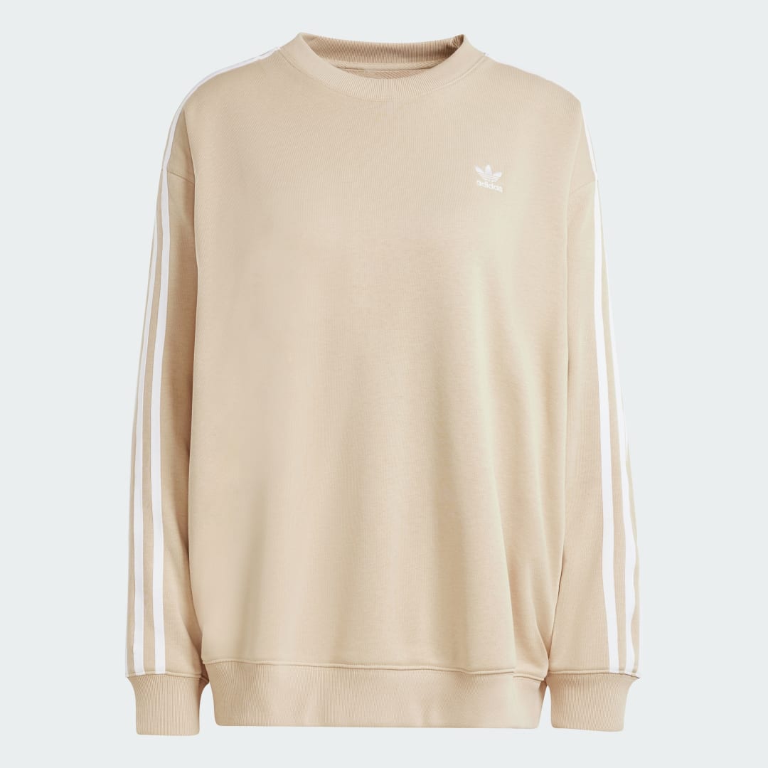 Sweat shirt col rond oversize 3 bandes - vue 4