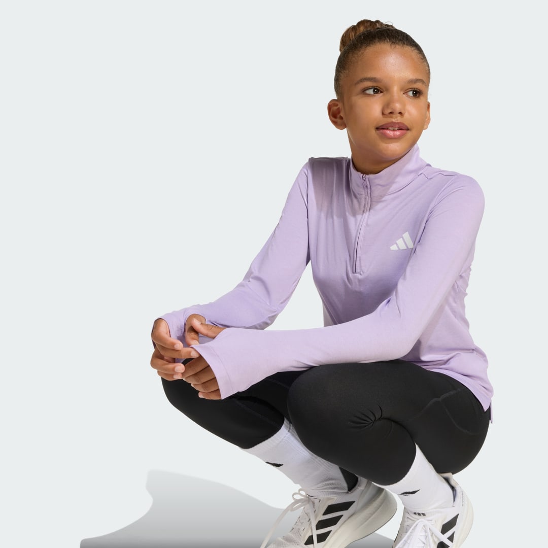 Adidas All Sports Favorite Longsleeve met Korte Rits Kids