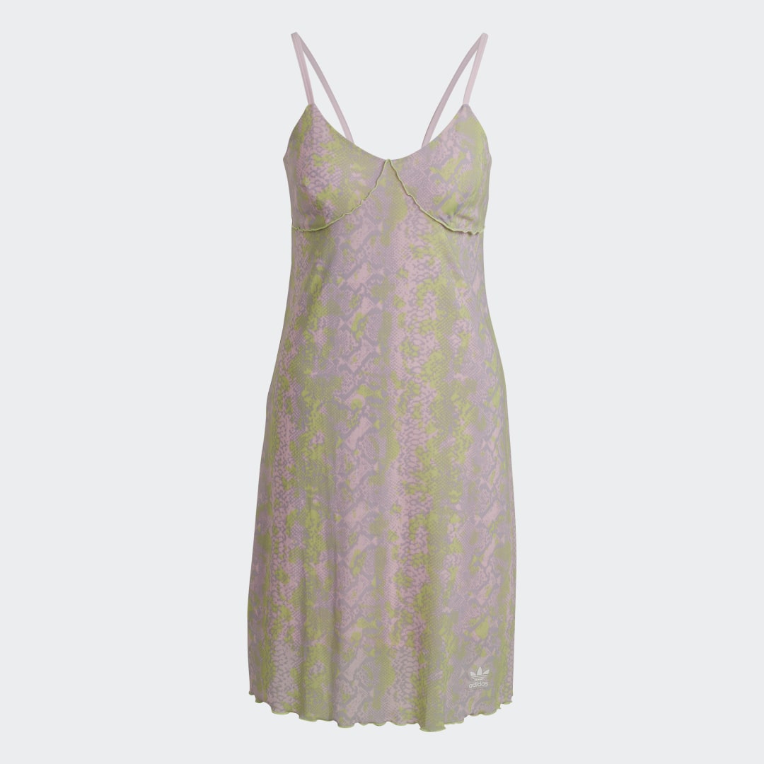 

adidas Vestido Snake Mesh Mujer, Clear rosa
