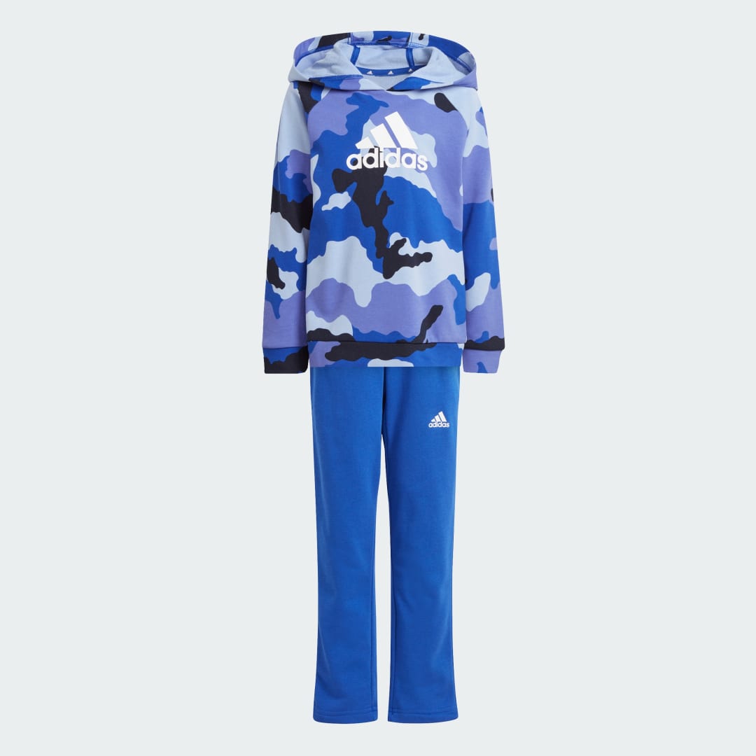 Adidas Essentials Allover Print Hoodie Set Kids
