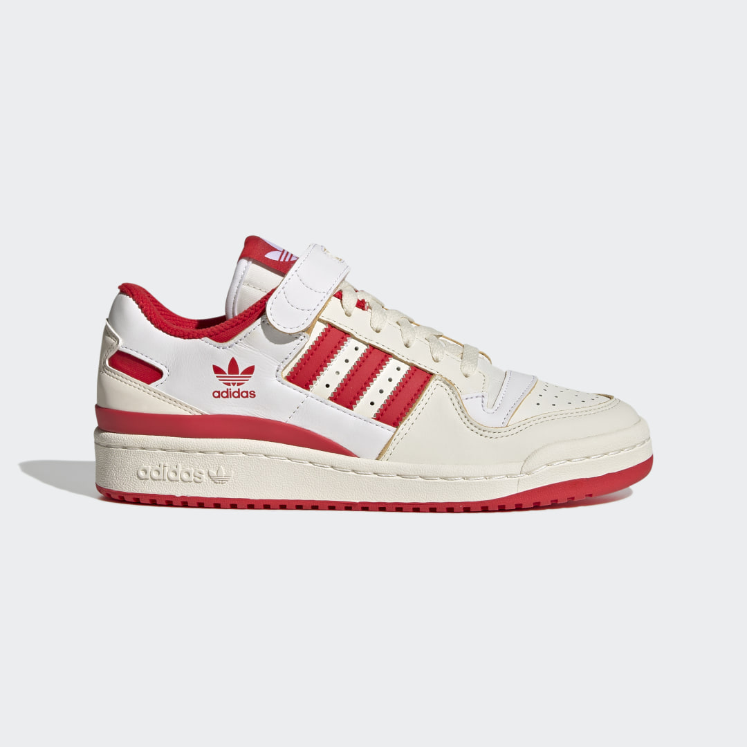Adidas Forum 84 Low damessneaker rood en wit