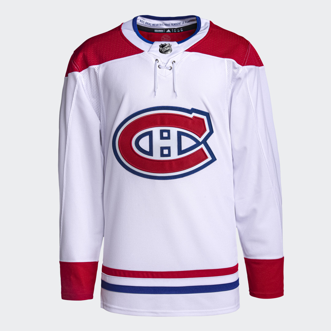 Image of adidas Canadiens Away Authentic Pro Jersey White 46 (S) - Men Hockey Jerseys