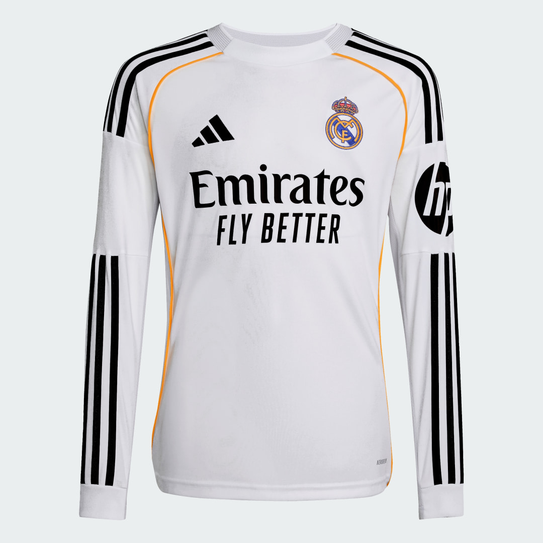 Maillot domicile à manches longues Real Madrid 2526 pour enfants - vue 4