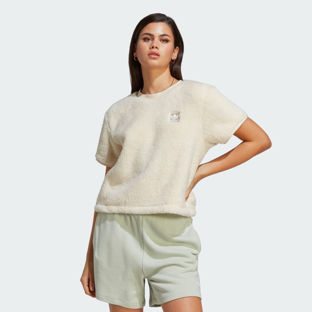 

adidas Polera Essentials+ Fluffy Polera Essentials+ Fluffy Mujer  - Mujer Originals, Wonder blanco