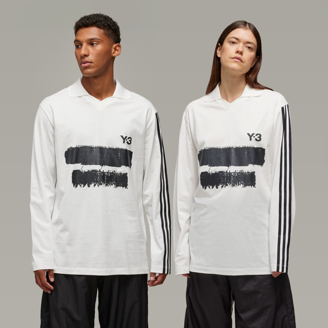 adidas Y-3 Graphic Logo Long Sleeve Tee