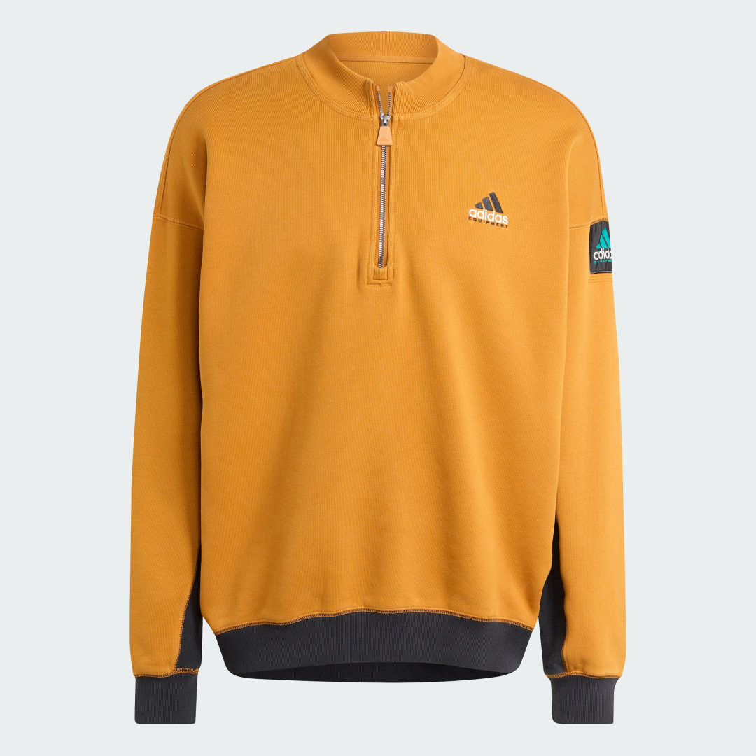 Haut adidas Equipement Blocked Demi Zip - vue 4