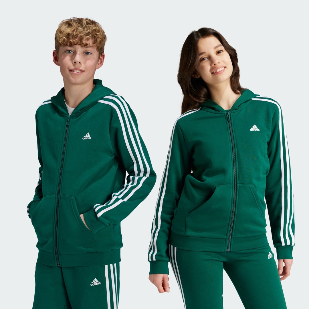 Chaqueta con capucha Essentials Fleece 3 bandas