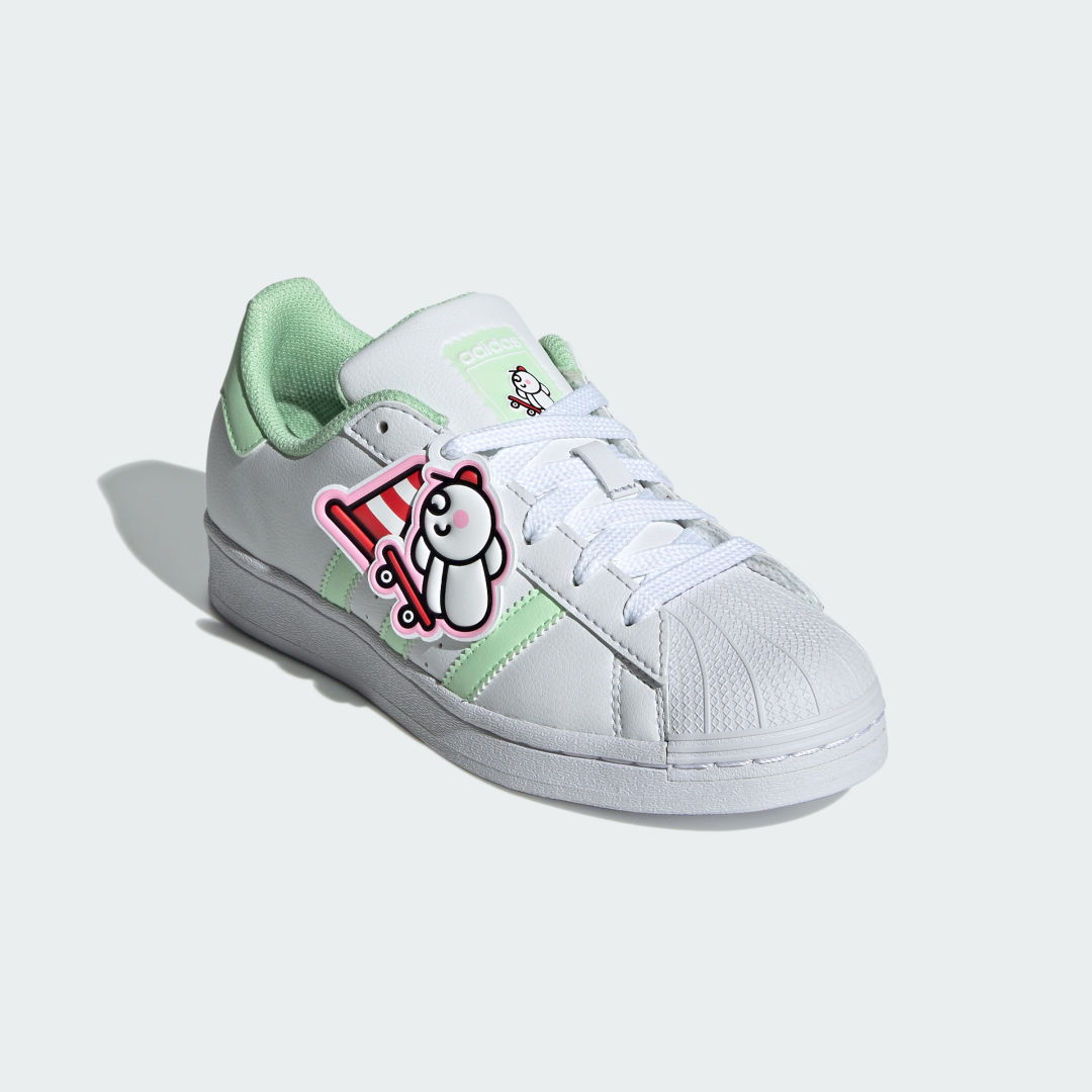 

adidas Tenis Superstar Adidas Originals x James Jarvis Kids Niño, Crystal blanco/semi verde spark/blanco