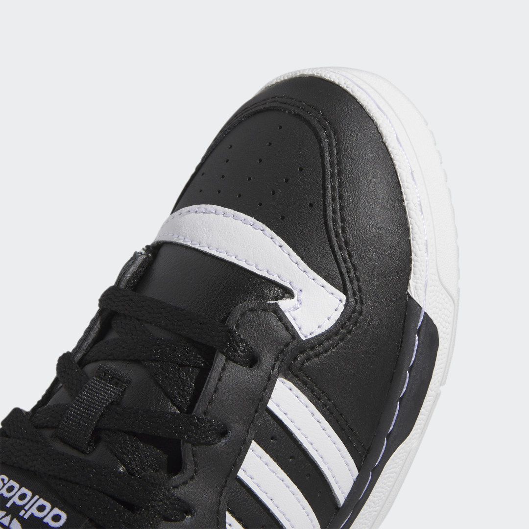 

adidas Tenis Rivalry Low Niños, Negro/blanco/negro