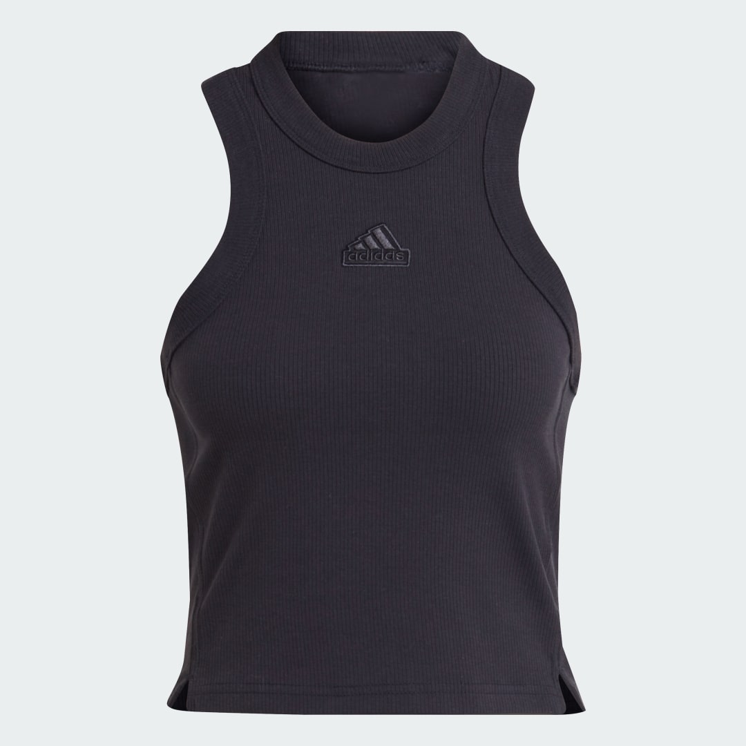 Adidas Lounge Ribbed Crop Tanktop