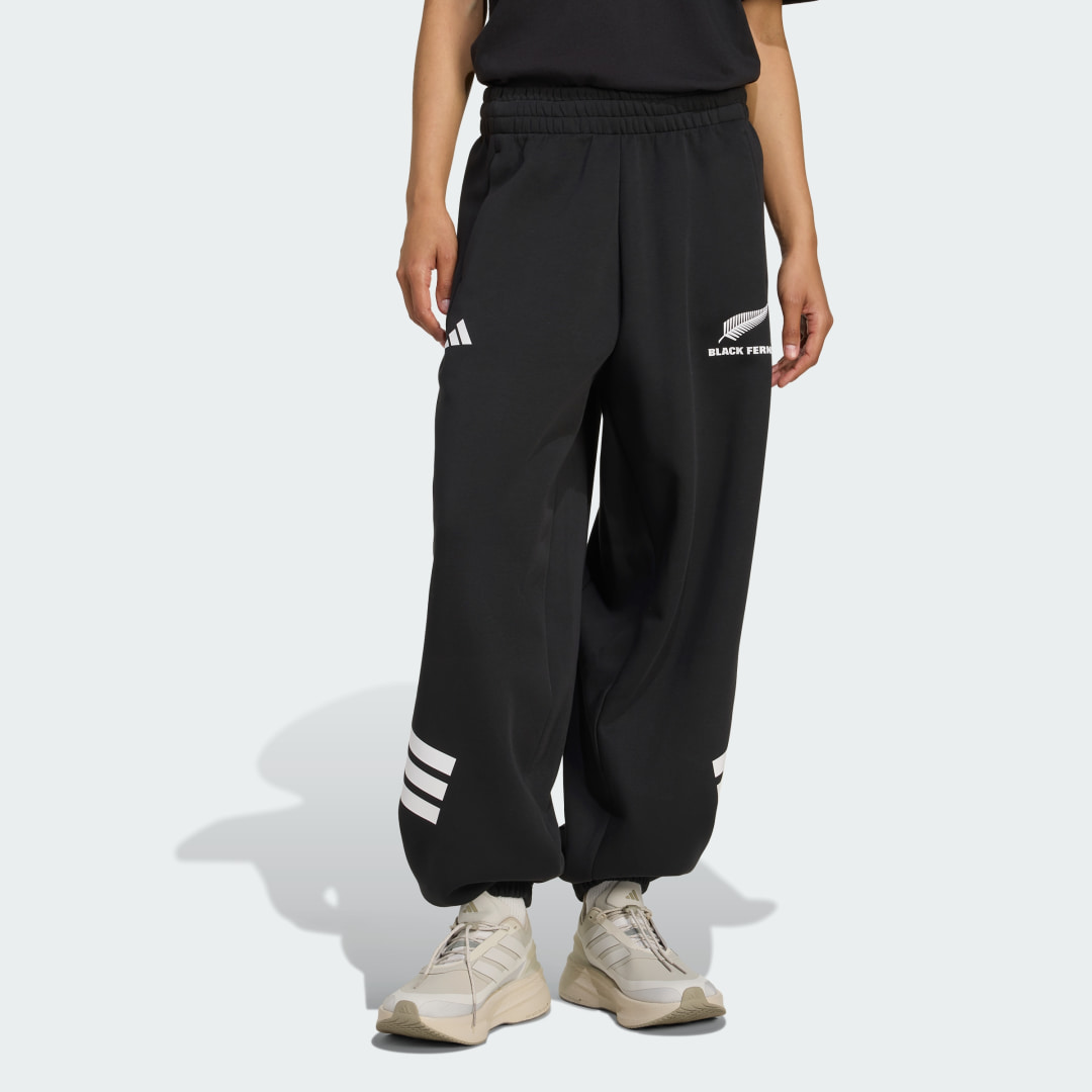 Adidas Black Ferns 3-Stripes Parachute Broek