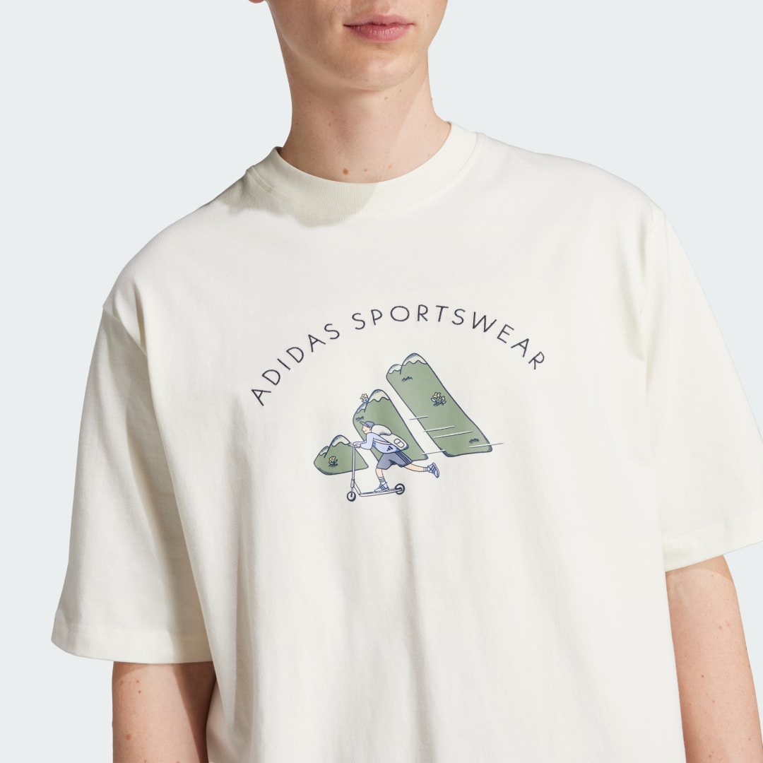 Adidas Codes Doodle Scooter Graphic Tee