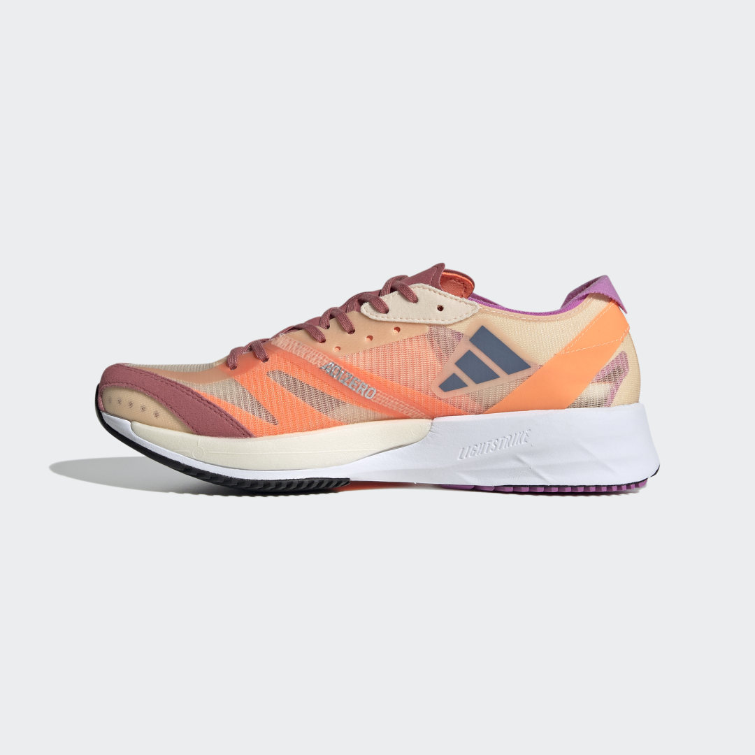 

adidas Tenis Adizero Adios 7 Mujer, Bliss naranja/wonder steel/beam naranja