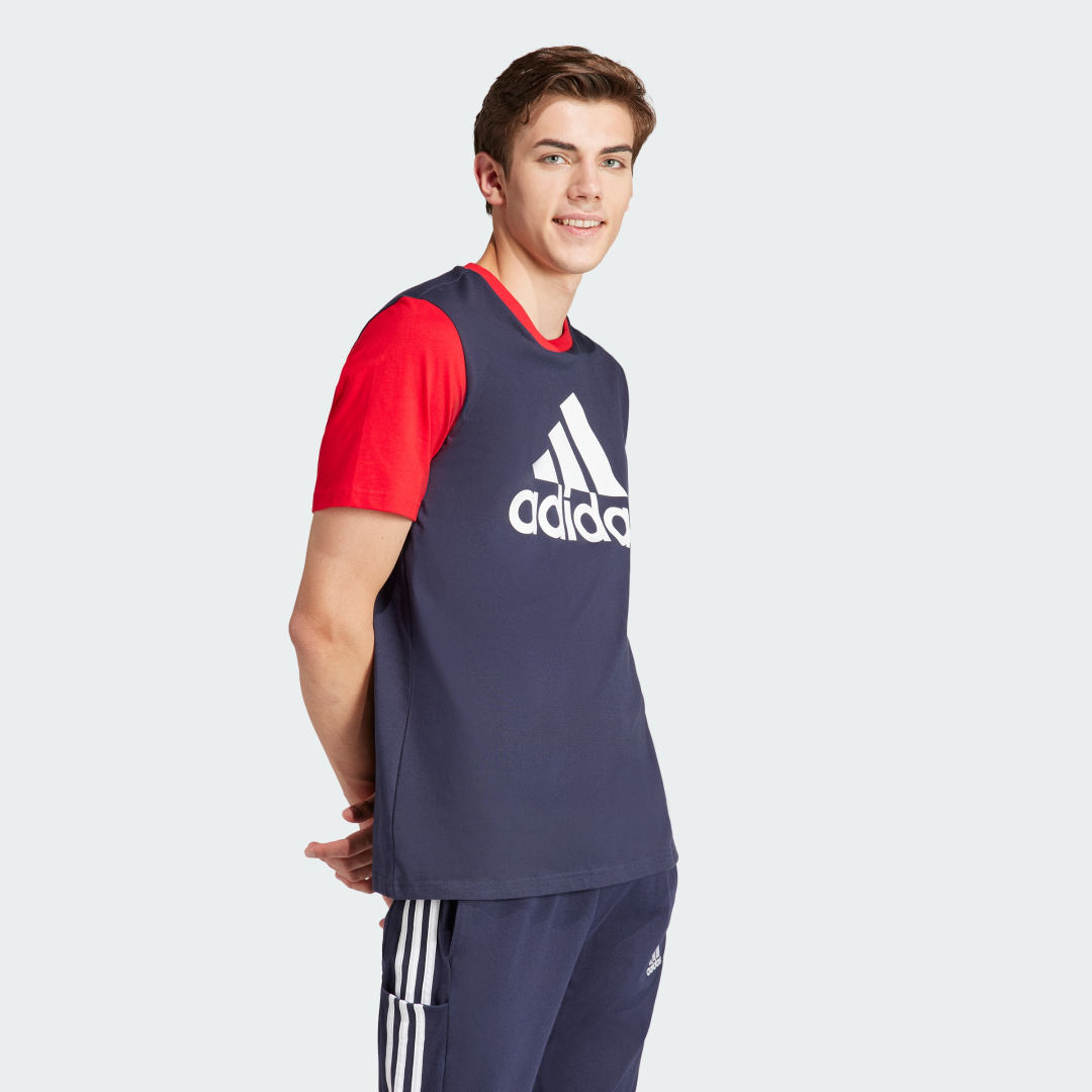Thumbnail - Essentials Single Jersey Big Logo T-Shirt
