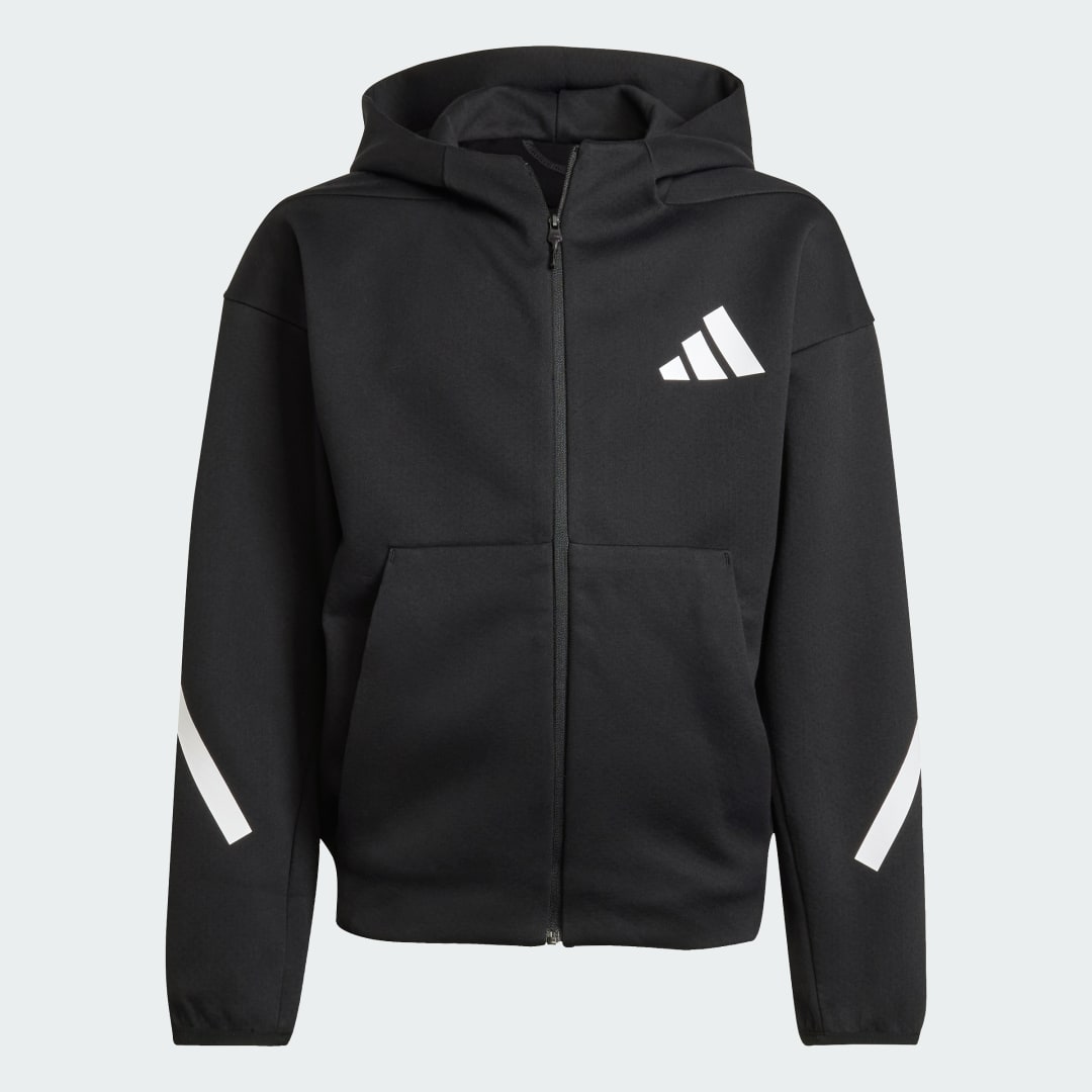 Adidas Z.N.E. Trainingsjack met Capuchon en Lange Rits Kids