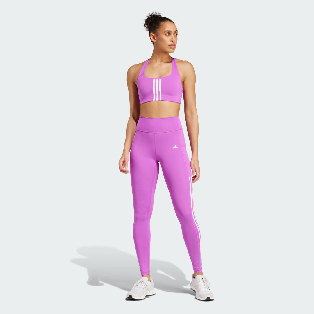 Adidas Powerimpact Training Medium-Support 3-Stripes Beha