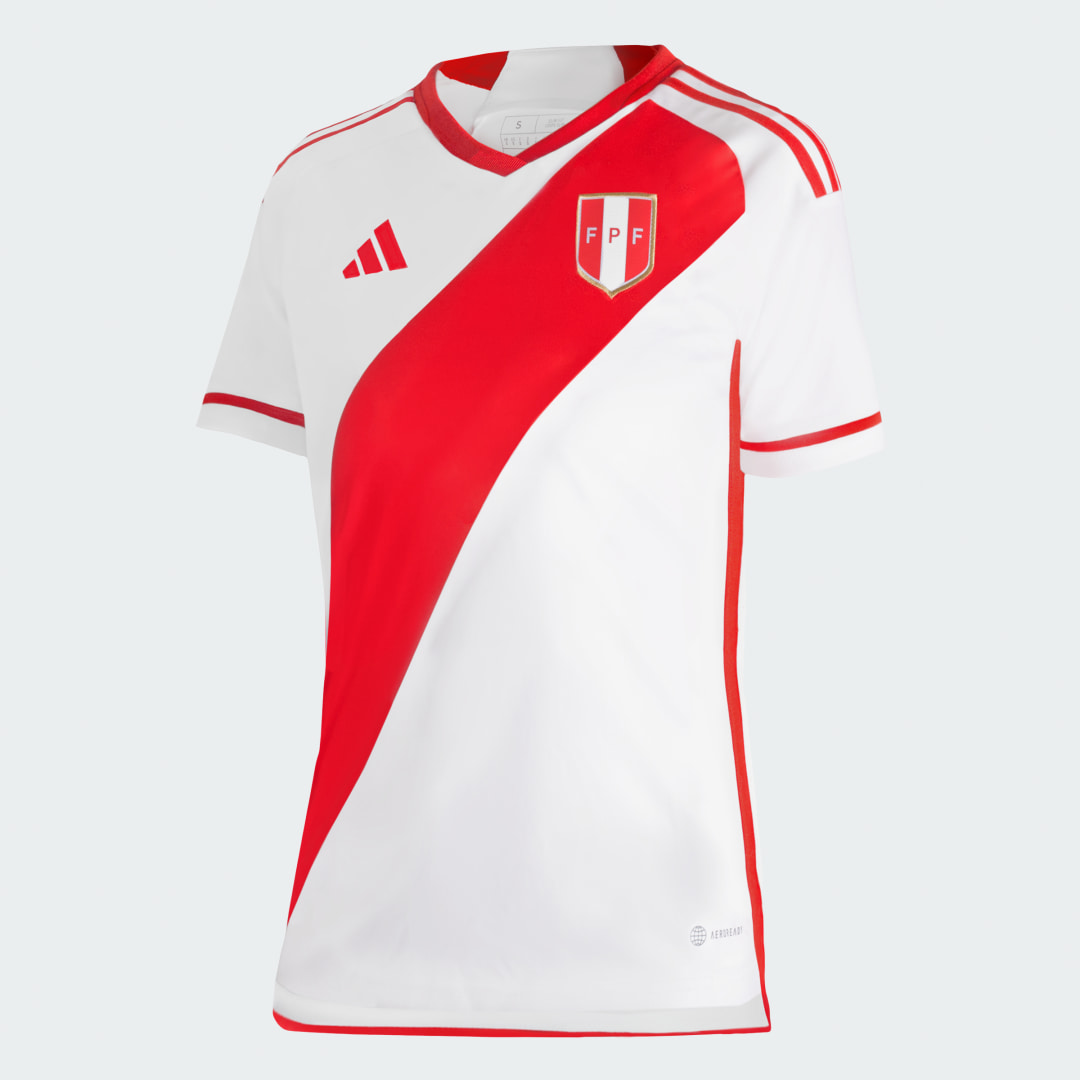 

adidas Camiseta Oficial de Local de la Selección Peruana 2023 Camiseta Oficial de Local de la Selección Peruana 2023 Mujer  - Mujer Fútbol, Blanco / rojo