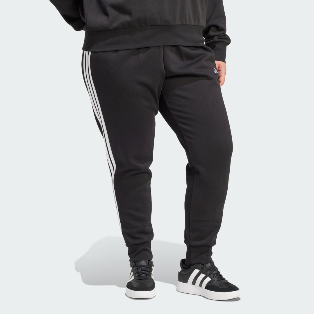 Thumbnail - Essentials 3-Streifen Fleece Slim Hose (Große Größen)