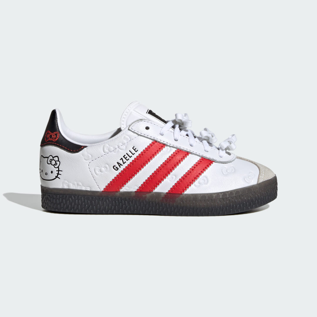 Adidas X Hello Kitty Gazelle Kids Cloud White / Red / Core Black