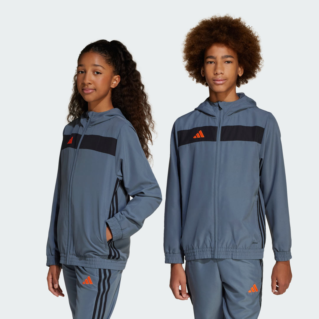 Adidas Tiro 25 Full Zip Woven Jacket Junior Veelkleurig Kind Veelkleurig