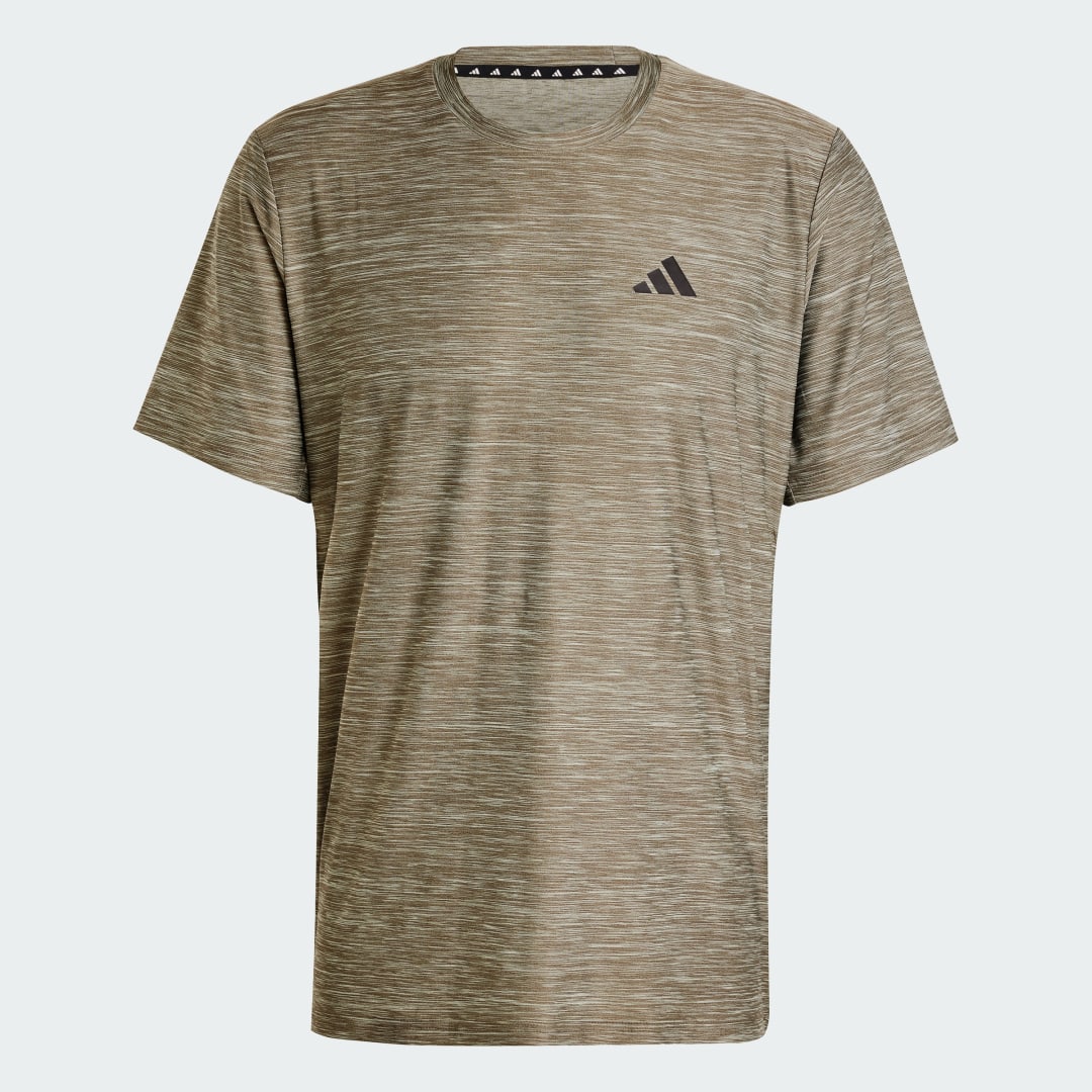 

adidas Playera de Entrenamiento Train Essentials Elástica Hombre, Shadow olive mel./negro