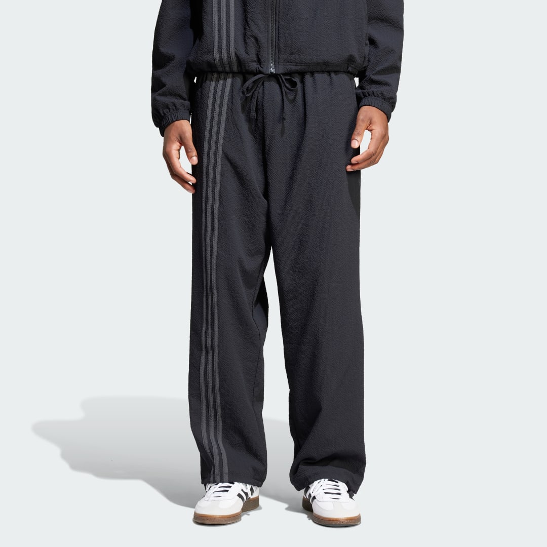 Adidas Fashion Seersucker Firebird Trainingsbroek Zwart- Heren Zwart