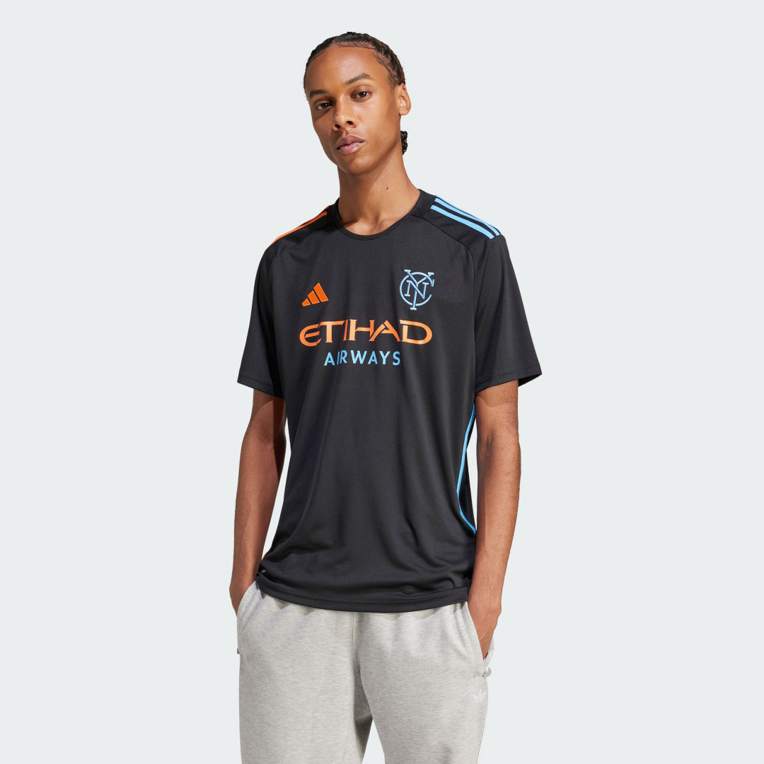 Adidas New York City FC 2024 25 Away Shirt Black- Heren Black