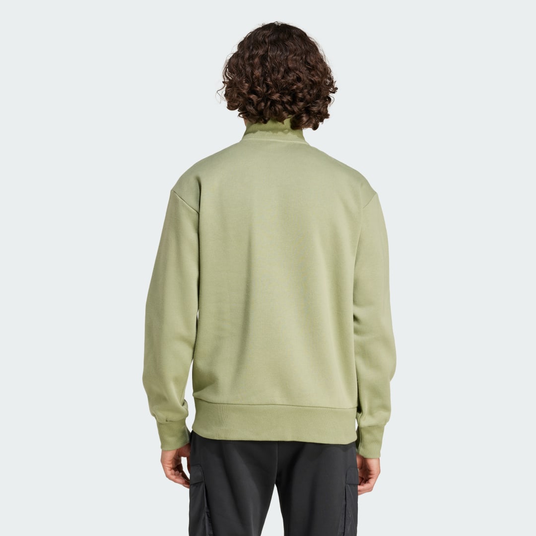 Adidas City Escape Fleece Sweatshirt met Halflange Rits