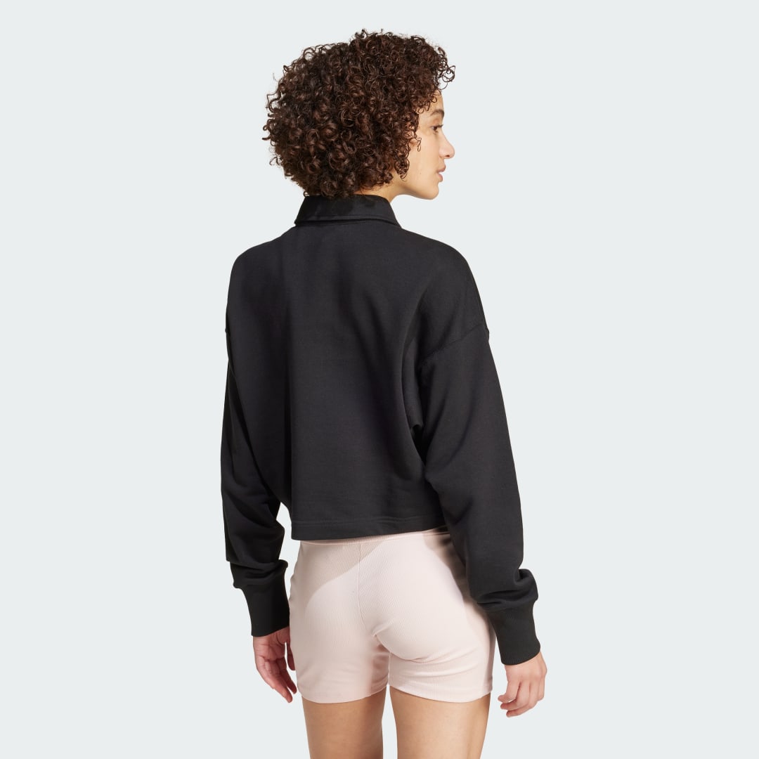 Adidas ALL SZN French Terry Polo Sweatshirt