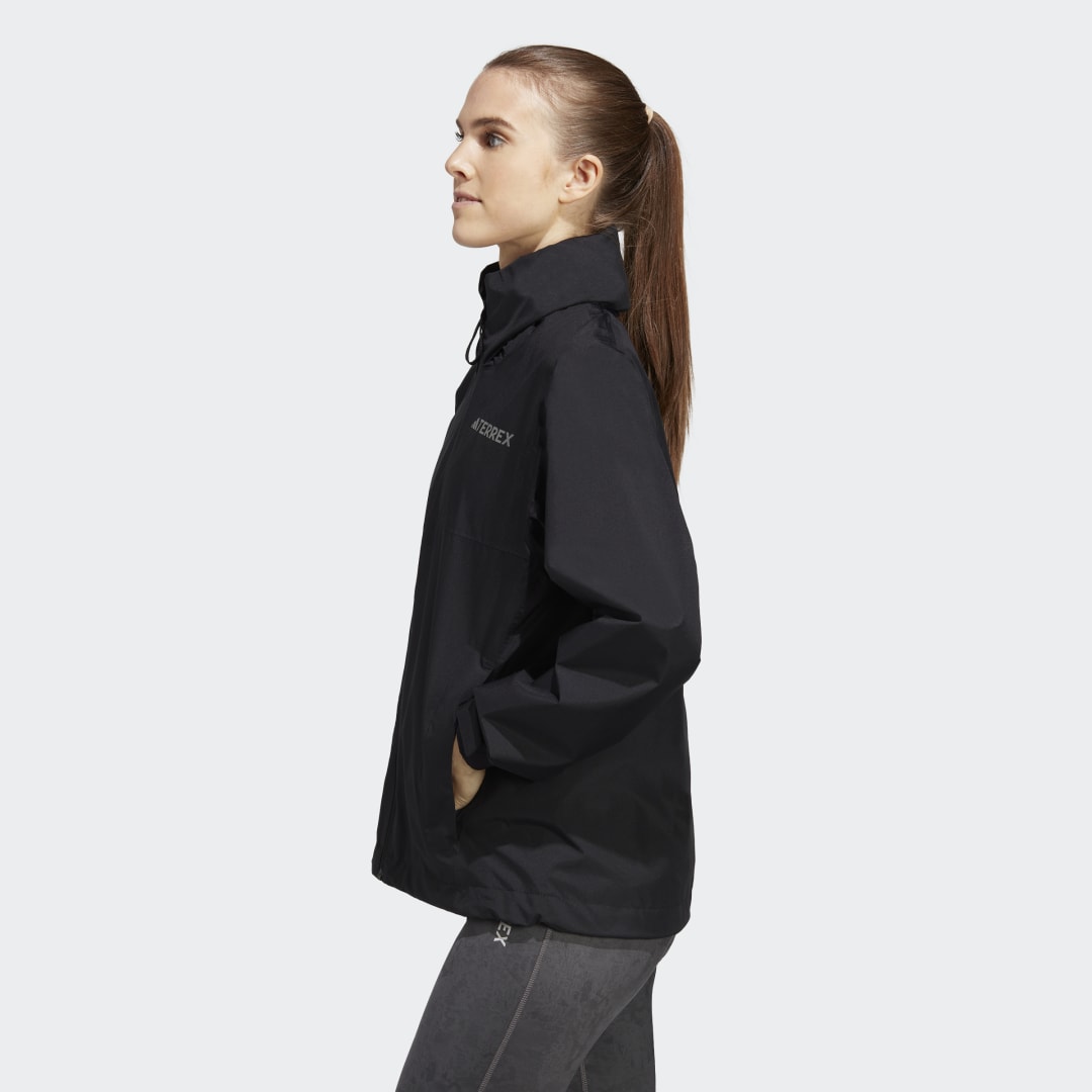 

adidas Chaqueta para Lluvia Terrex Multi RAIN.RDY 2 Capas Mujer, Negro