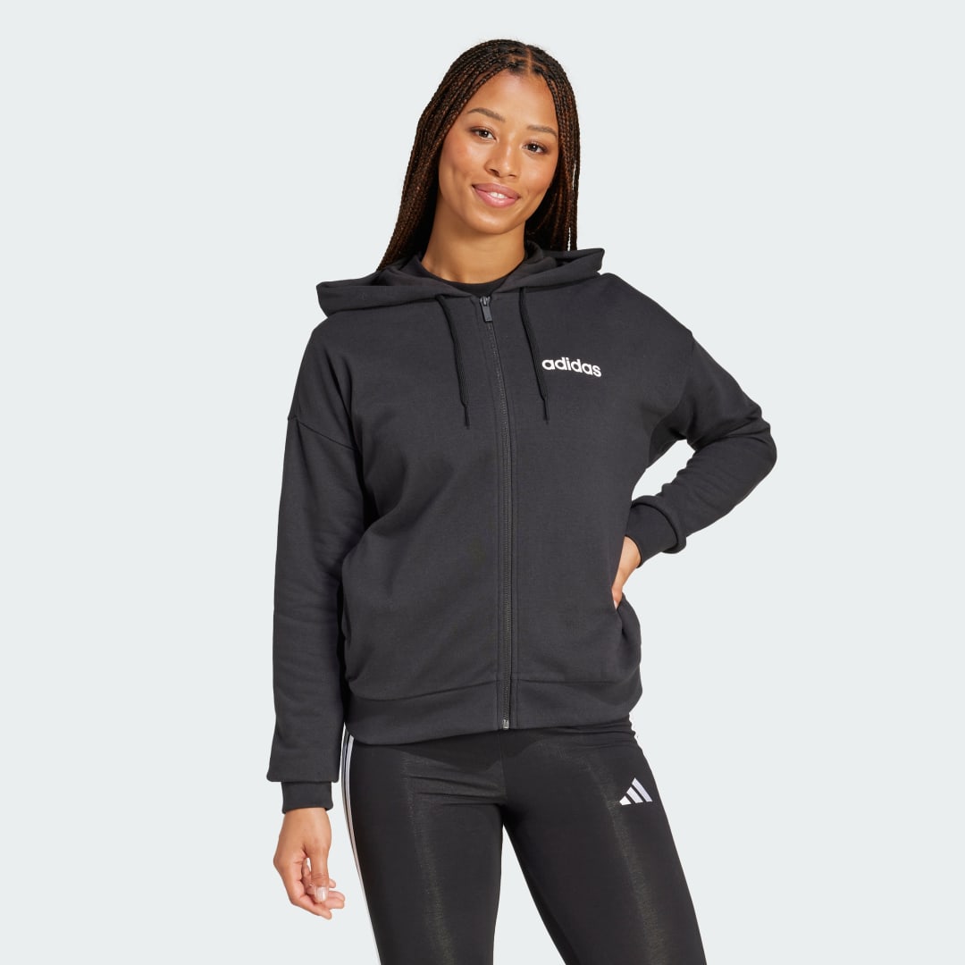 Image of Felpa con cappuccio Essentials Linear Full-Zip French Terry cod002