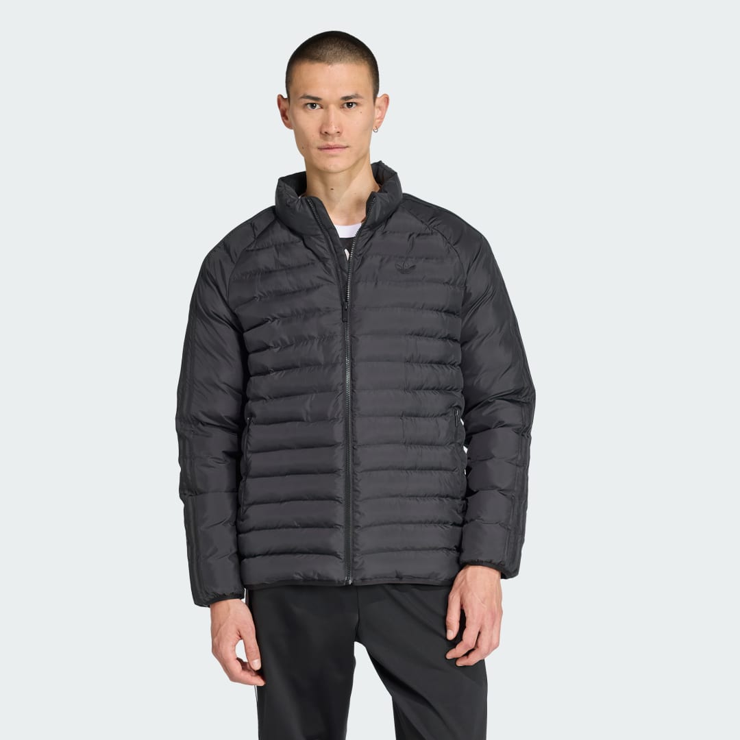 Adidas Originals Gewatteerd jack met opstaande kraag en logoprint