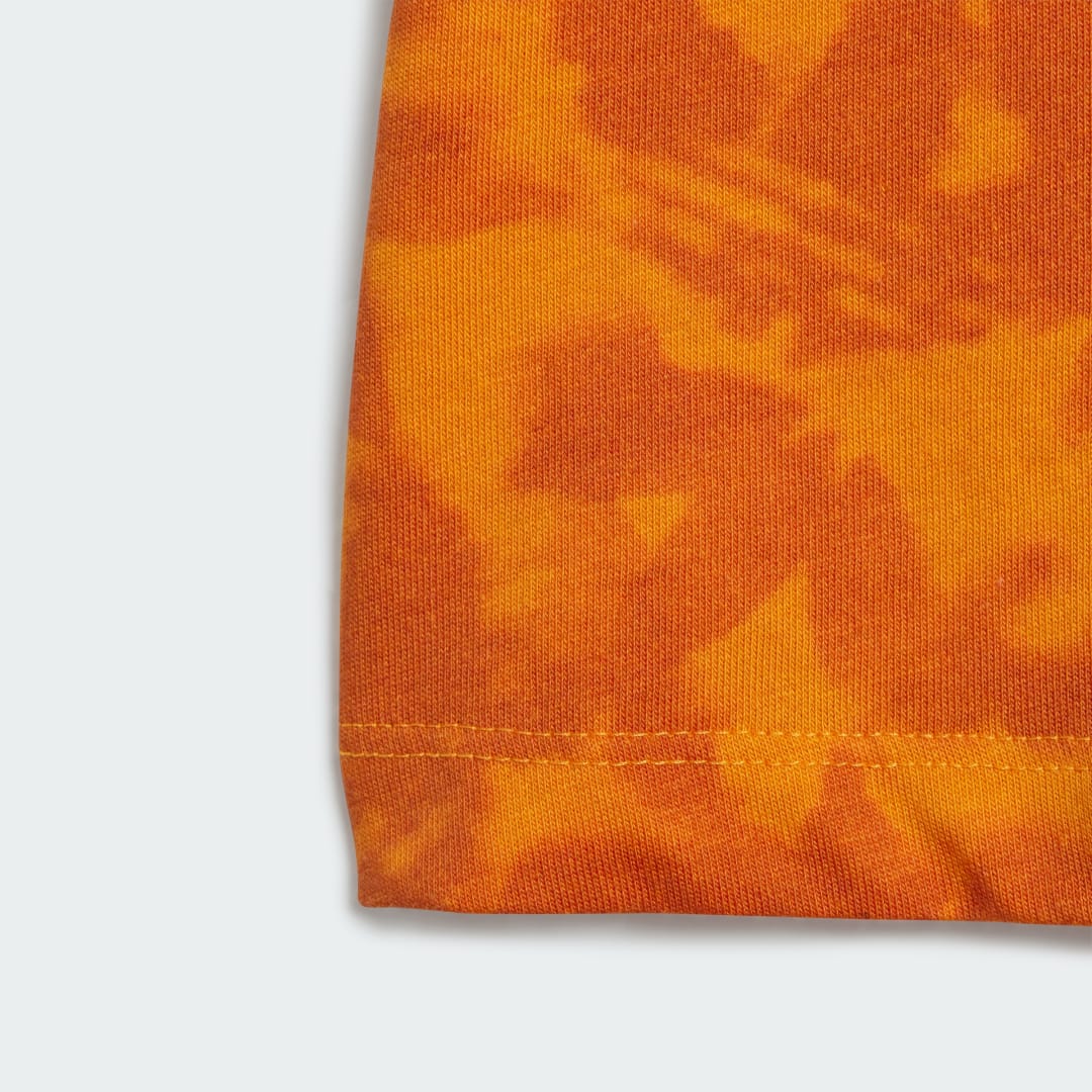 

adidas Conjunto de Playera y Falda Summer Allover Print Niño, Bright naranja/rosa fusion