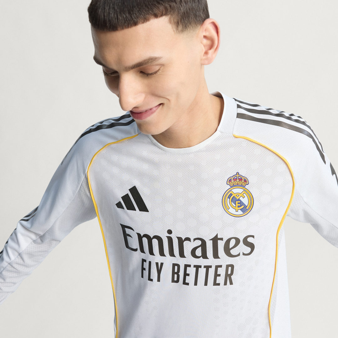 Adidas Real Madrid 25 26 Authentiek Longsleeve Thuisshirt