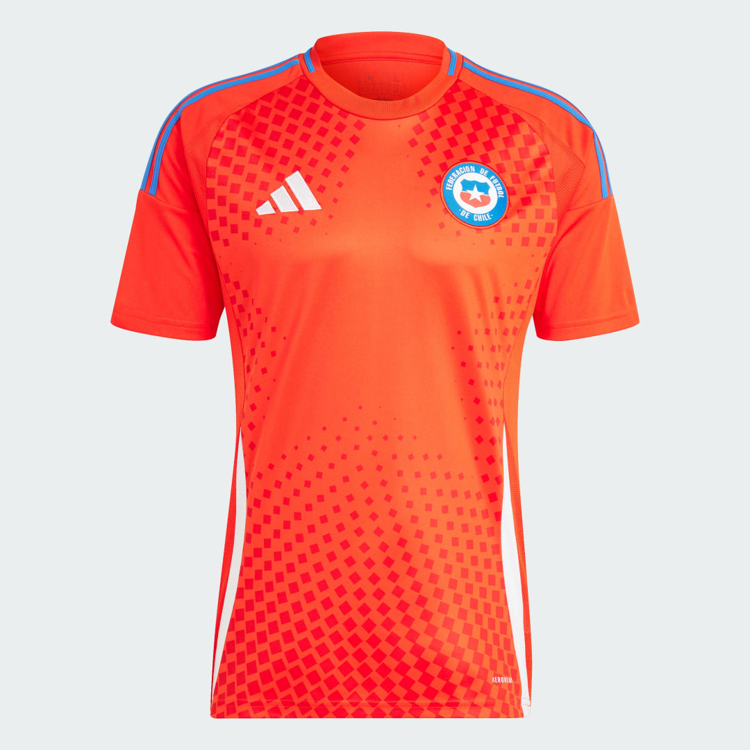 Adidas Chile 2024 25 Home Shirt Active Red- Heren Active Red