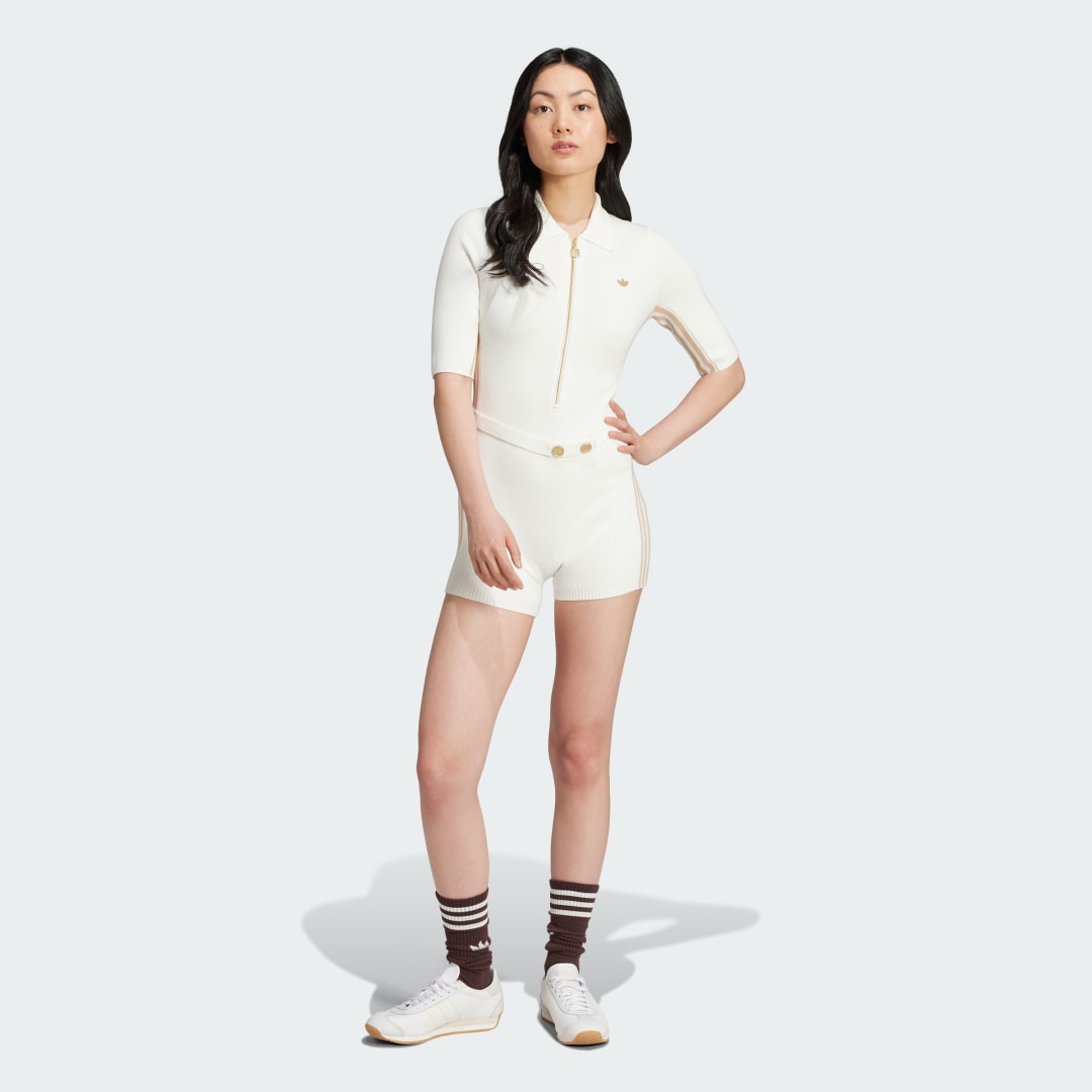 Adidas Originals Jumpsuit met riem White Dames