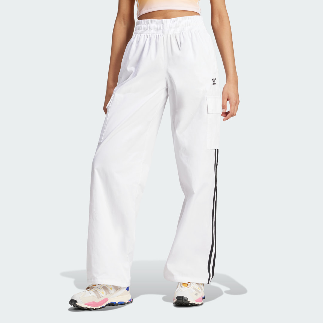 Image of adidas adidas Originals 3-Stripes Cargo Pants White XS - Women Lifestyle Pants