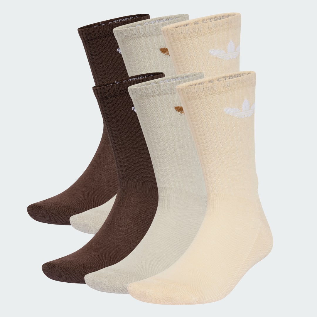 Adidas Originals 6 PACK Trefoil Cushion Crew Socks unisex Sokken multicolor Maat 37-39 Kleding