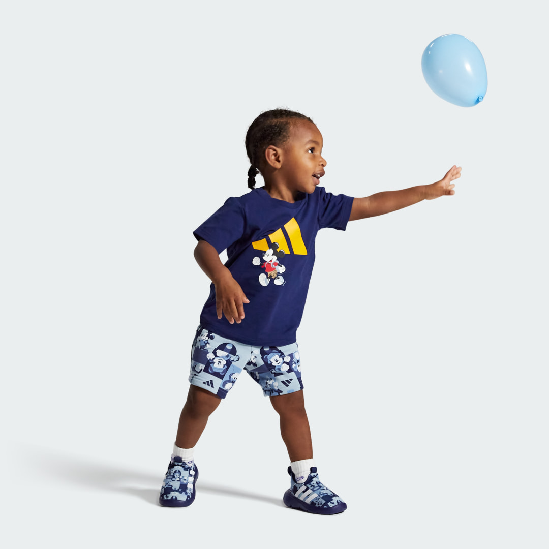 Adidas Disney Mickey Mouse Monofit Trainer Shoes Infants Wonder Blue / Cloud White / Dark Blue