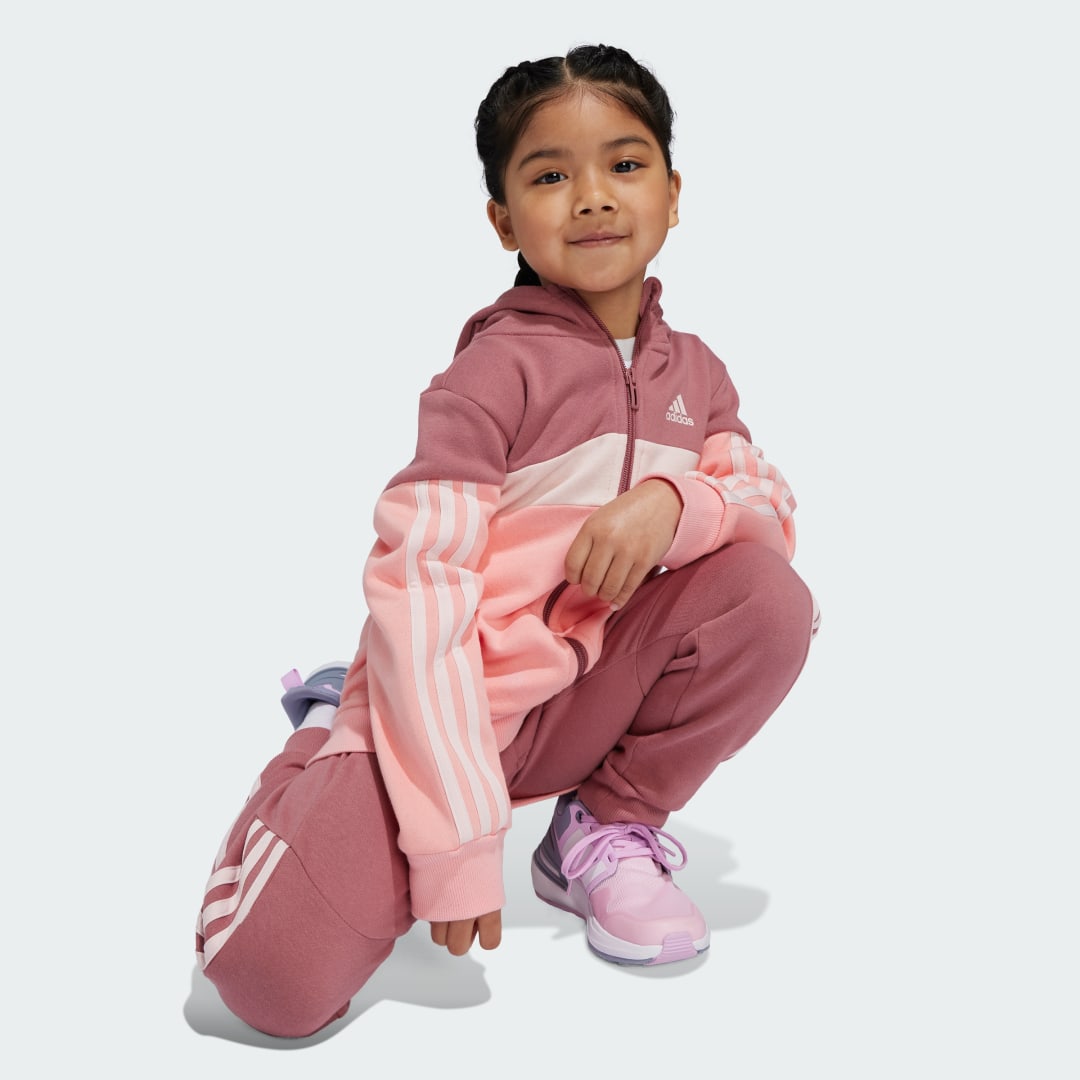 Adidas Tiberio 3-Stripes Colorblock Fleece Trainingspak Kids