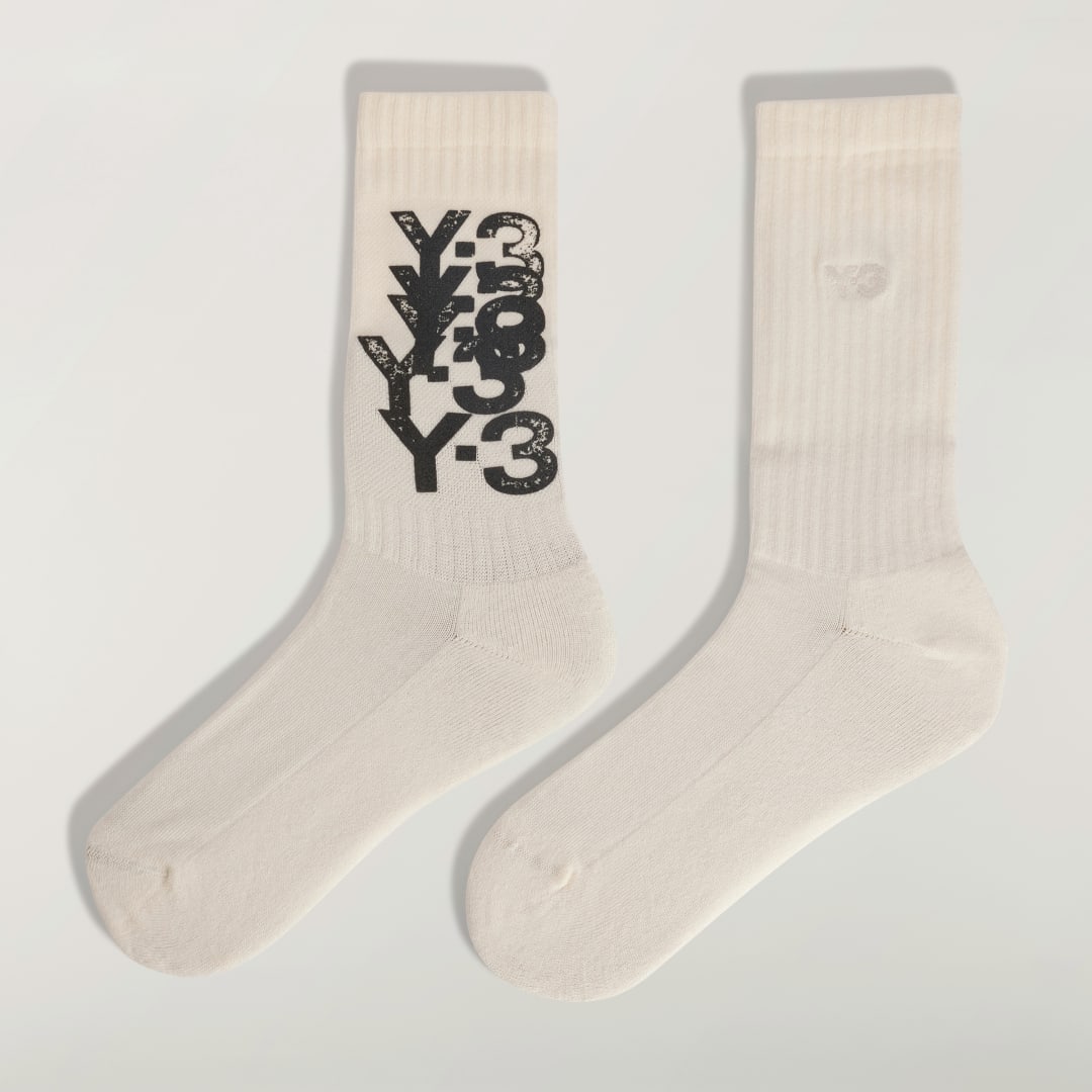 CHAUSSETTES MI MOLLET GRAPHIQUES Y 3 - vue 4