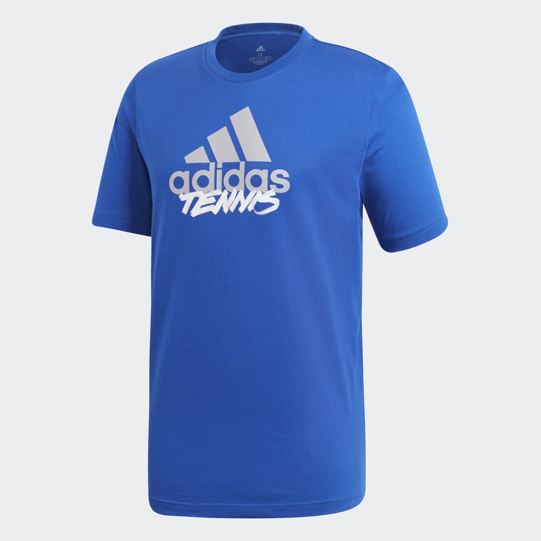 фото Мужская футболка для тенниса logo adidas performance